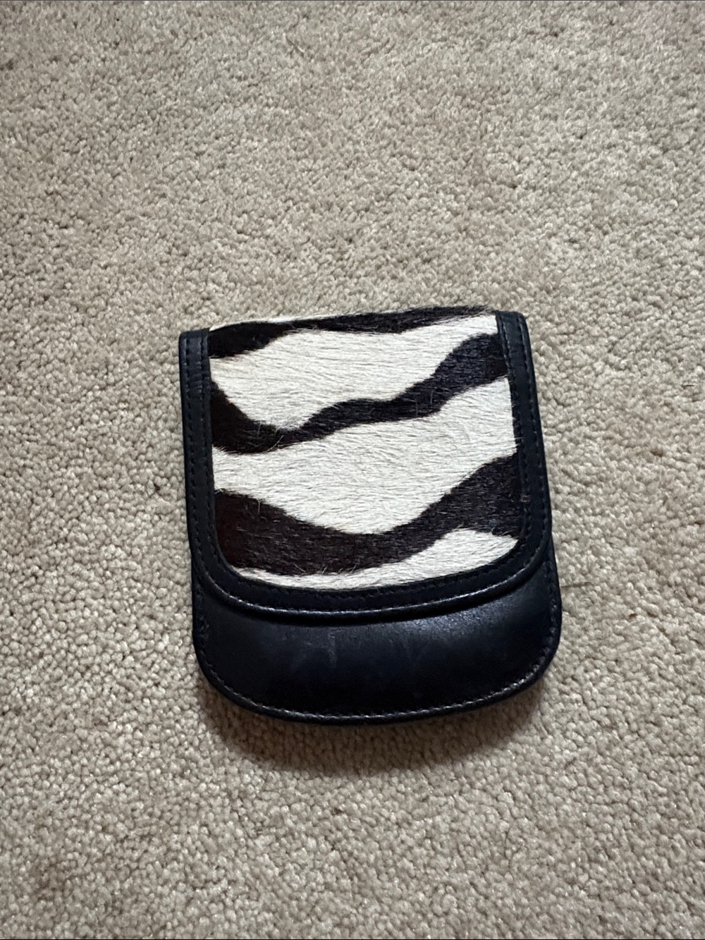 Zebra Print Leather wallet